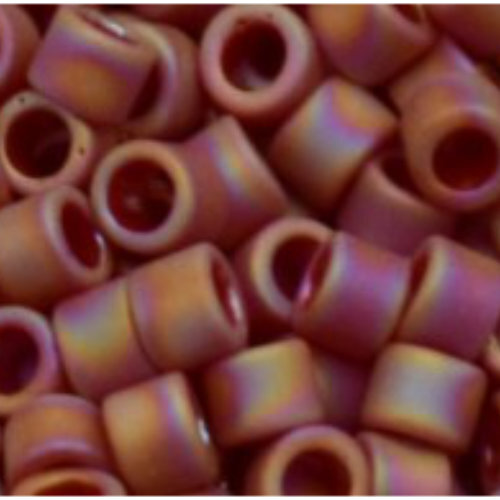 11/0 Aiko Beads - Opaque-Rainbow Matte Cherry - TA-01-0405F