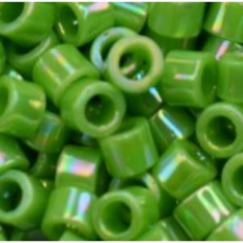 11/0 Aiko Beads - Opaque-Rainbow Mint Green - TA-01-0407