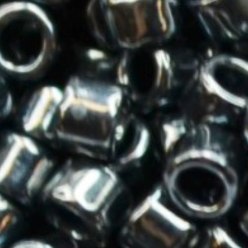 11/0 Aiko Beads - Galvanized Dark Hematite - TA-01-0516