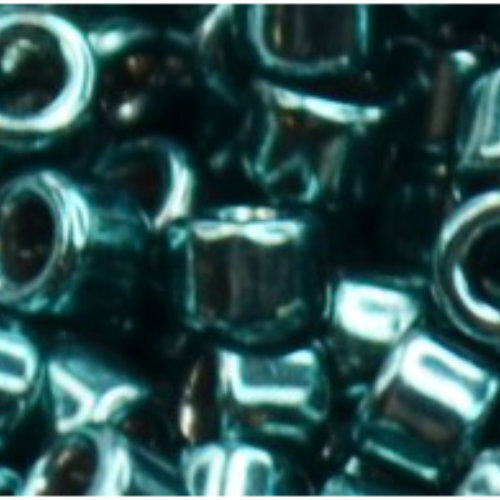 11/0 Aiko Beads - Galvanized Teal Hematite - TA-01-0519