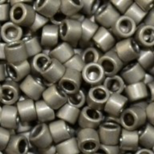 11/0 Aiko Beads - Metallic Frosted Antique Silver - TA-01-0566
