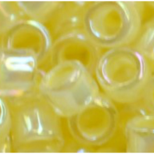 11/0 Aiko Beads - Yellow-Lined Crystal - TA-01-0770
