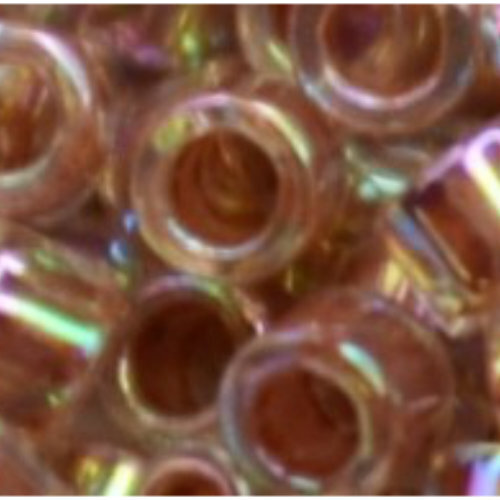 11/0 Aiko Beads - Inside-Color Rainbow Crystal/Sandstone-Lined - TA-01-0784