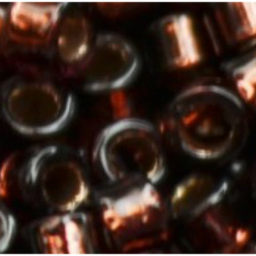 11/0 Aiko Beads - Copper-Lined Dark Amethyst - TA-01-0866