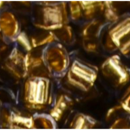 11/0 Aiko Beads - Gold-Lined Medium Amethyst - TA-01-0884