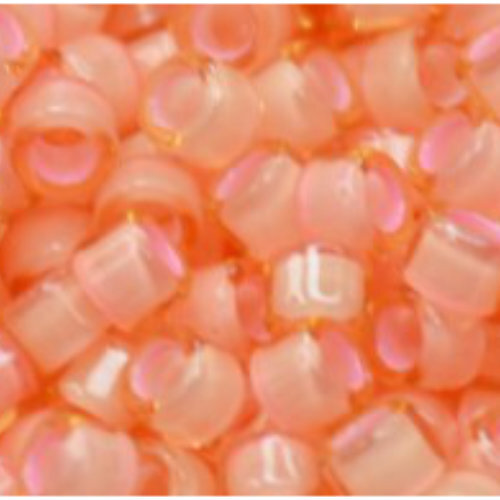 11/0 Aiko Beads - Inside-Color Jonquil/Peach-Lined - TA-01-0924