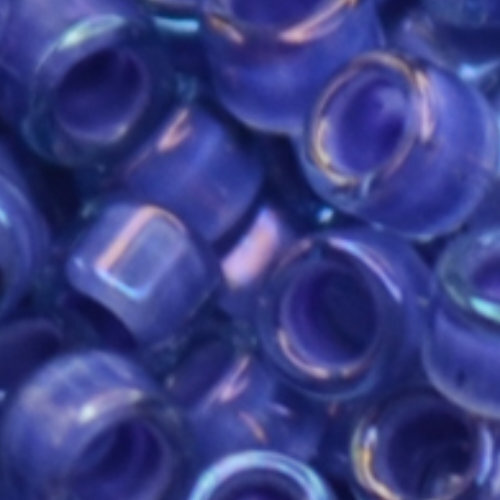 11/0 Aiko Beads - Inside-Color Light Sapphire/Opaque Purple-Lined - TA-01-0934
