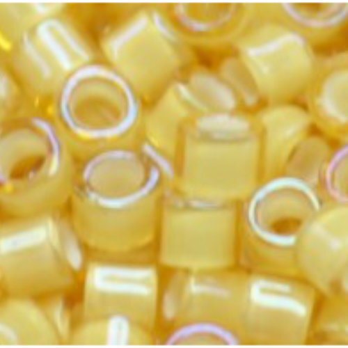 11/0 Aiko Beads - Inside-Color Jonquil/White-Lined - TA-01-0948