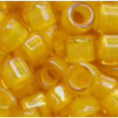 11/0 Aiko Beads - Inside-Color Jonquil/Opaque Yellow-Lined - TA-01-0949