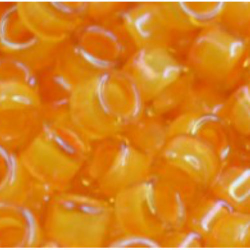11/0 Aiko Beads - Inside-Color Jonquil/Burnt Orange-Lined - TA-01-0950