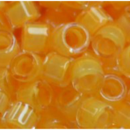 11/0 Aiko Beads - Inside-Color Crystal/Peach-Lined - TA-01-0962