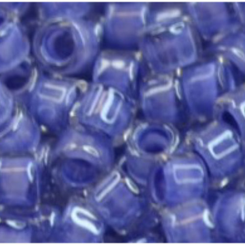 11/0 Aiko Beads - Inside-Color Crystal/Lupine-Lined - TA-01-0988