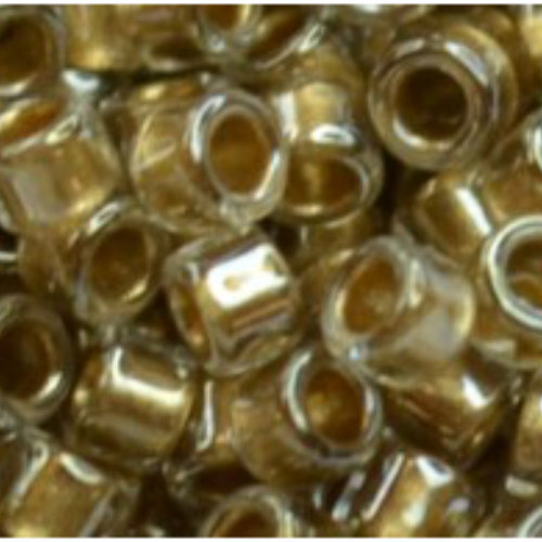 11/0 Aiko Beads - Gold-Lined Crystal - TA-01-0989