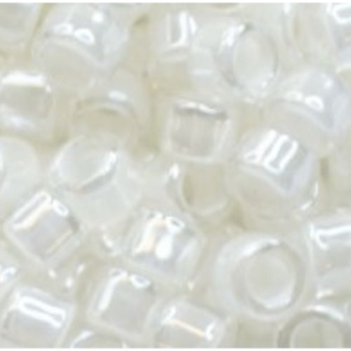11/0 Aiko Beads - Inside-Color White-Lined - Crystal - TA-01-1030