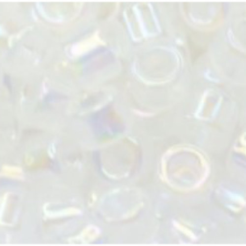 11/0 Aiko Beads - Translucent White Rainbow - TA-01-1241
