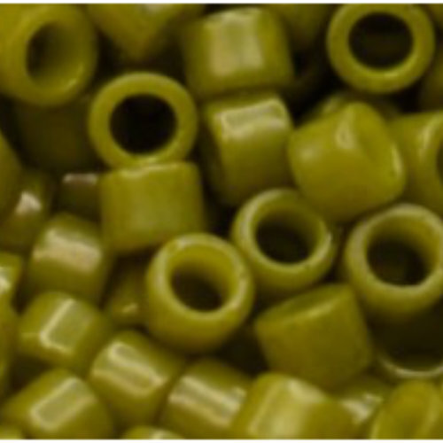 11/0 Aiko Beads - Opaque Matte Pea Green Soup - TA-01-1624F