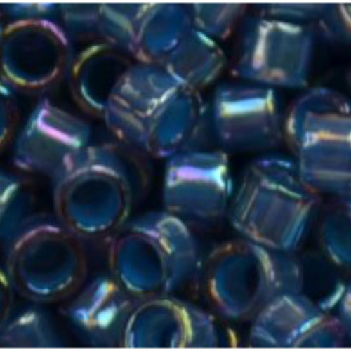 11/0 Aiko Beads - Inside-Color Rainbow Light Amethyst/Denim Blue-Lined  - TA-01-1836