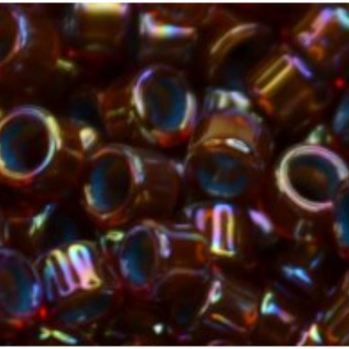 11/0 Aiko Beads - Inside-Color Rainbow Hyacinth/Teal-Lined - TA-01-1842