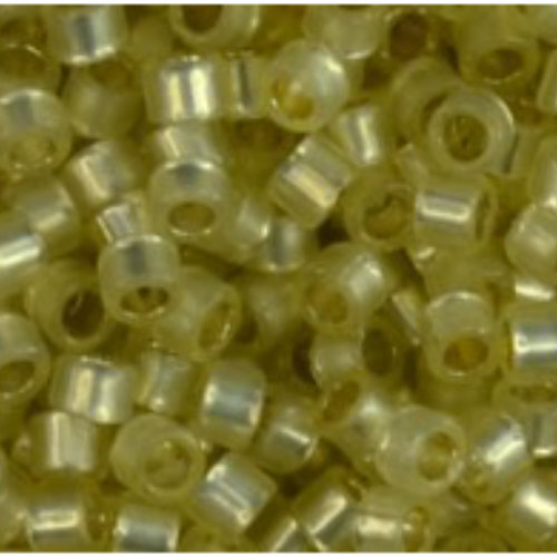 11/0 Aiko Beads - PermaFinish - Silver-Lined Milky Jonquil - TA-01-PF2109
