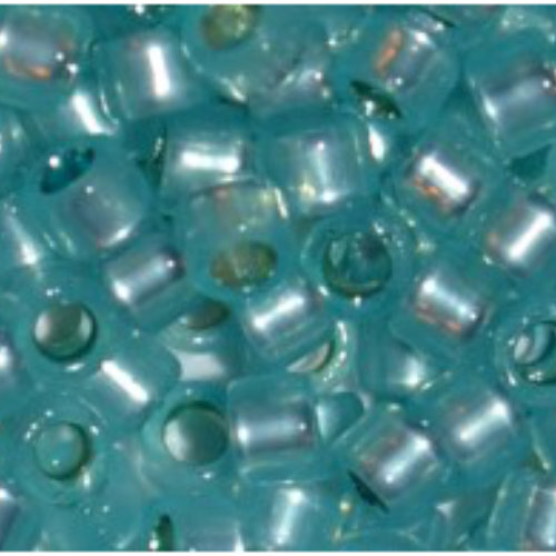11/0 Aiko Beads - PermaFinish - Silver-Lined Milky Aqua - TA-01-PF2117