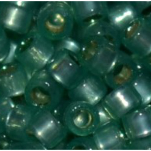 11/0 Aiko Beads - PermaFinish - Silver-Lined Milky Dark Peridot - TA-01-PF2119