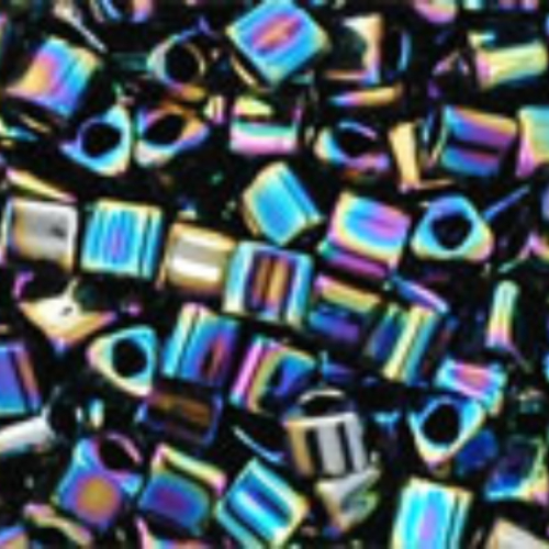 11/0 Triangle - Metallic Rainbow Iris - TG-11-86