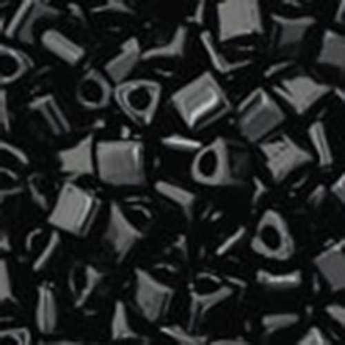 11/0 Triangle - Opaque Jet - TG-11-49 - 12.5gm Container