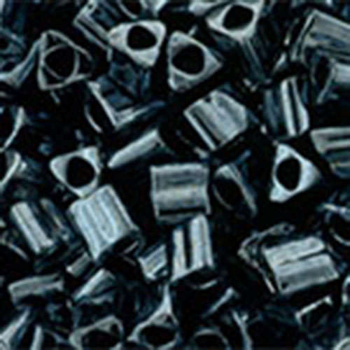 11/0 Triangle - Metallic Hematite - TG-11-81 - 12.5gm Container