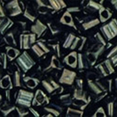 11/0 - HYBRID Antiqued Metallic Black - Triangle Bead - TG-11-Y503 - 12.5 gram grams Flip Top Container