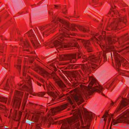 Miyuki Tila Bead - TL140 - Transparent Red Orange