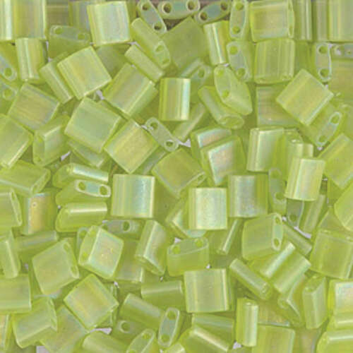 Miyuki Tila Bead - TL143FR - Matte Transparent Chartreuse AB