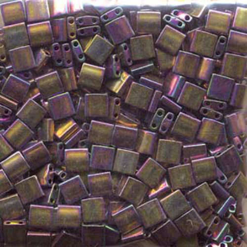 Miyuki Tila Bead - TL188 - Metallic Purple Gold Iris