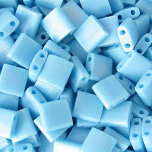 Miyuki Tila Bead - TL413FR - Matte Opaque Turquoise Blue AB