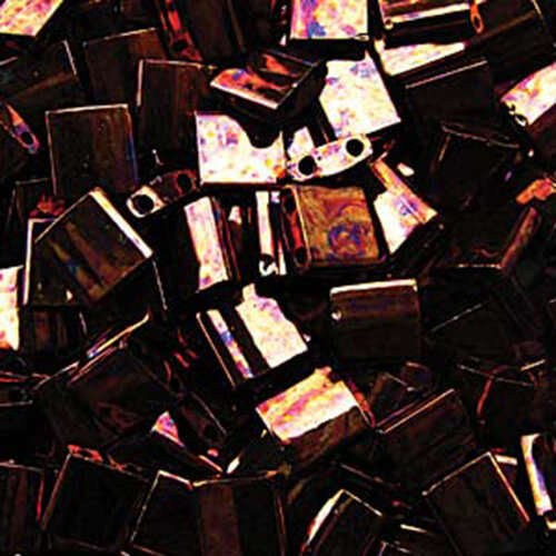 Miyuki Tila Bead - TL457B - Metallic Dark Raspberry Iris
