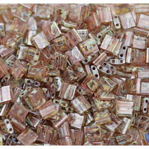 Miyuki Tila Bead - TL4505 - Transparent Picasso Light Smoked Topaz