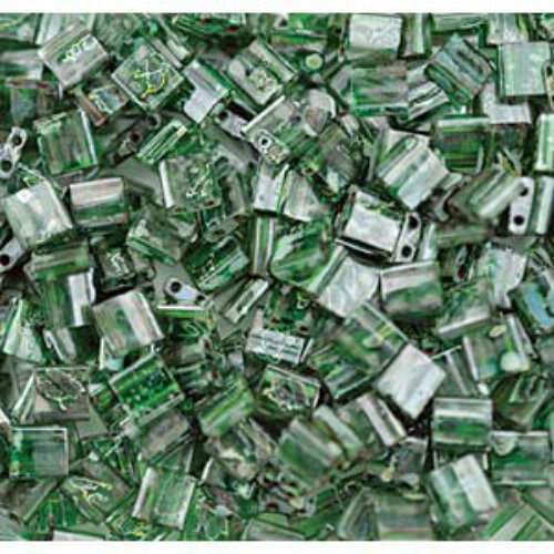 Miyuki Tila Bead - TL4507 - Transparent Picasso Green