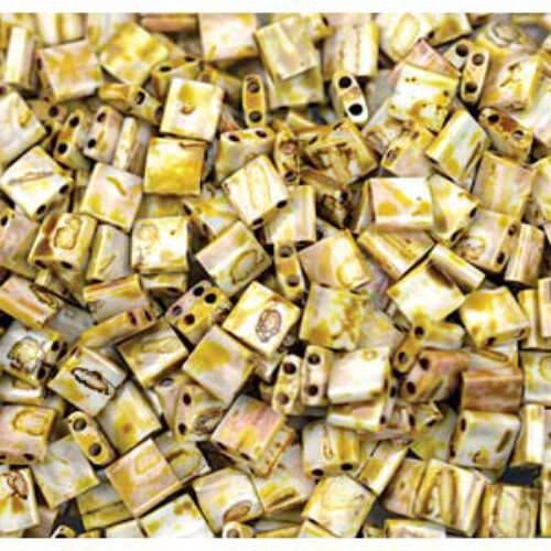 Miyuki Tila Bead - TL4512 - Matte Picasso Canary Yellow