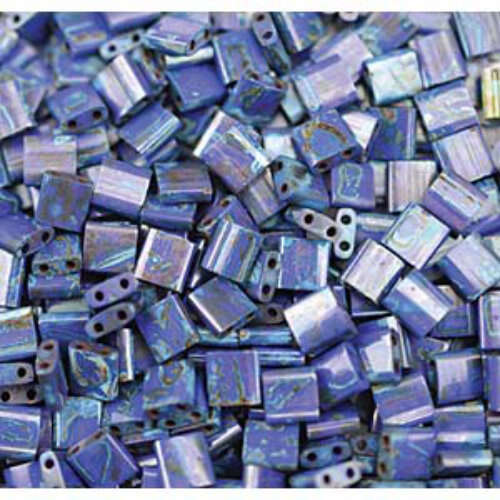 Miyuki Tila Bead - TL4518 - Opaque Picasso Cobalt
