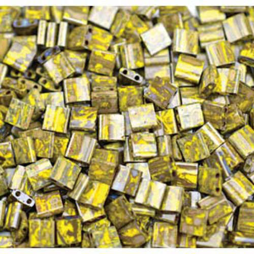 Miyuki Tila Bead - TL4519 - Opaque Picasso Yellow