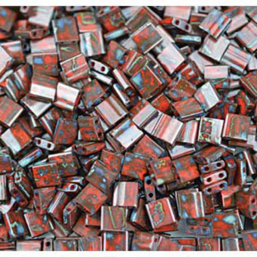 Miyuki Tila Bead - TL4521 - Opaque Picasso Red