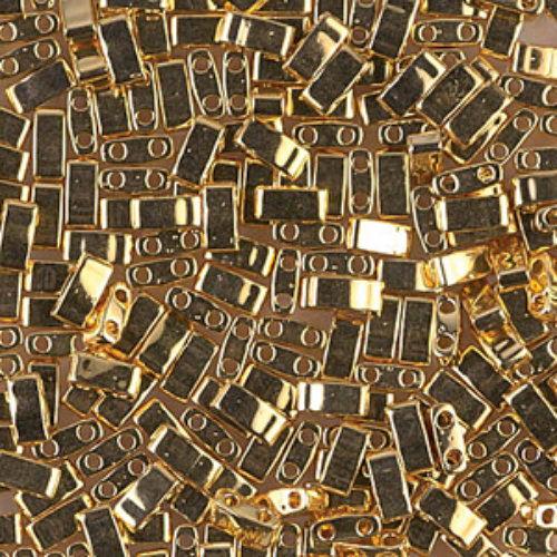 Miyuki Half Tila Bead - TLH191 - 24K Gold Plated