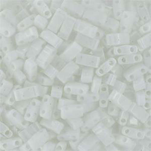 Miyuki Half Tila Bead - TLH402 - Opaque White