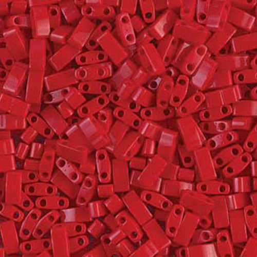 Miyuki Half Tila Bead - TLH408 - Opaque Red