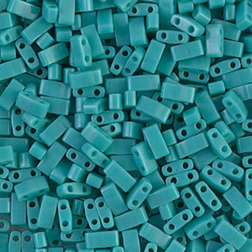 Miyuki Half Tila Bead - TLH412 - Opaque Turquoise Green