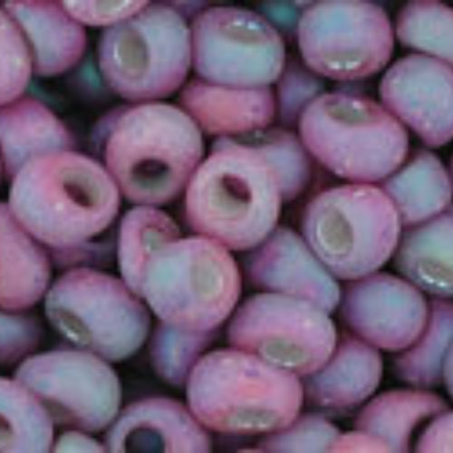 3mm Magatama Beads - Opaque-Rainbow-Frosted Blackberry - TM-03-1633F - 100 gram bag