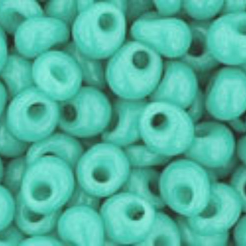 3mm Magatama Beads - Opaque Turquoise - TM-03-55 - 100 gram bag