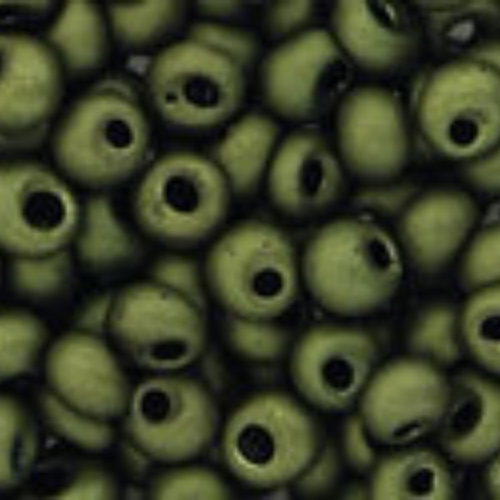 3mm Magatama Beads - Matte-Color Dark Olive - TM-03-617 - 100 gram bag