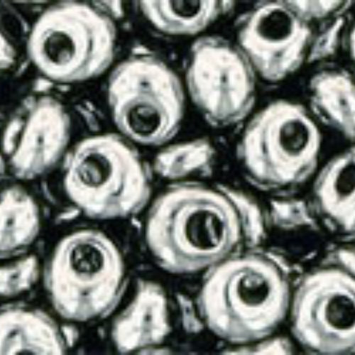 3mm Magatama Beads - Nickel - TM-03-711 (Discontinued)