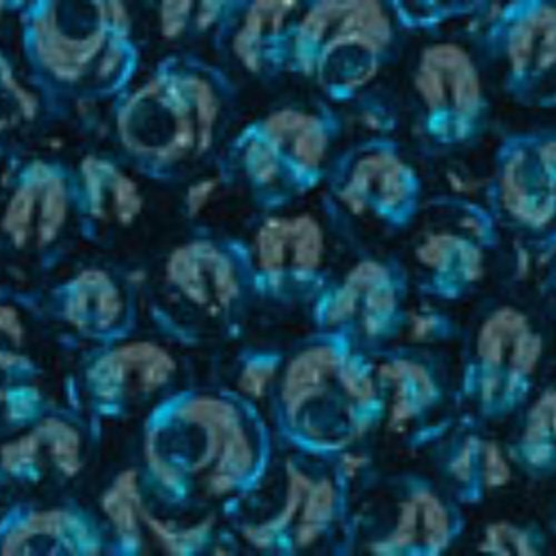 3mm Magatama Beads - Transparent Capri Blue - TM-03-7BD 
