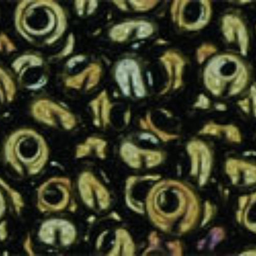 3mm Magatama Beads - Metallic Iris - Brown  - TM-03-83 - 100 gram bag